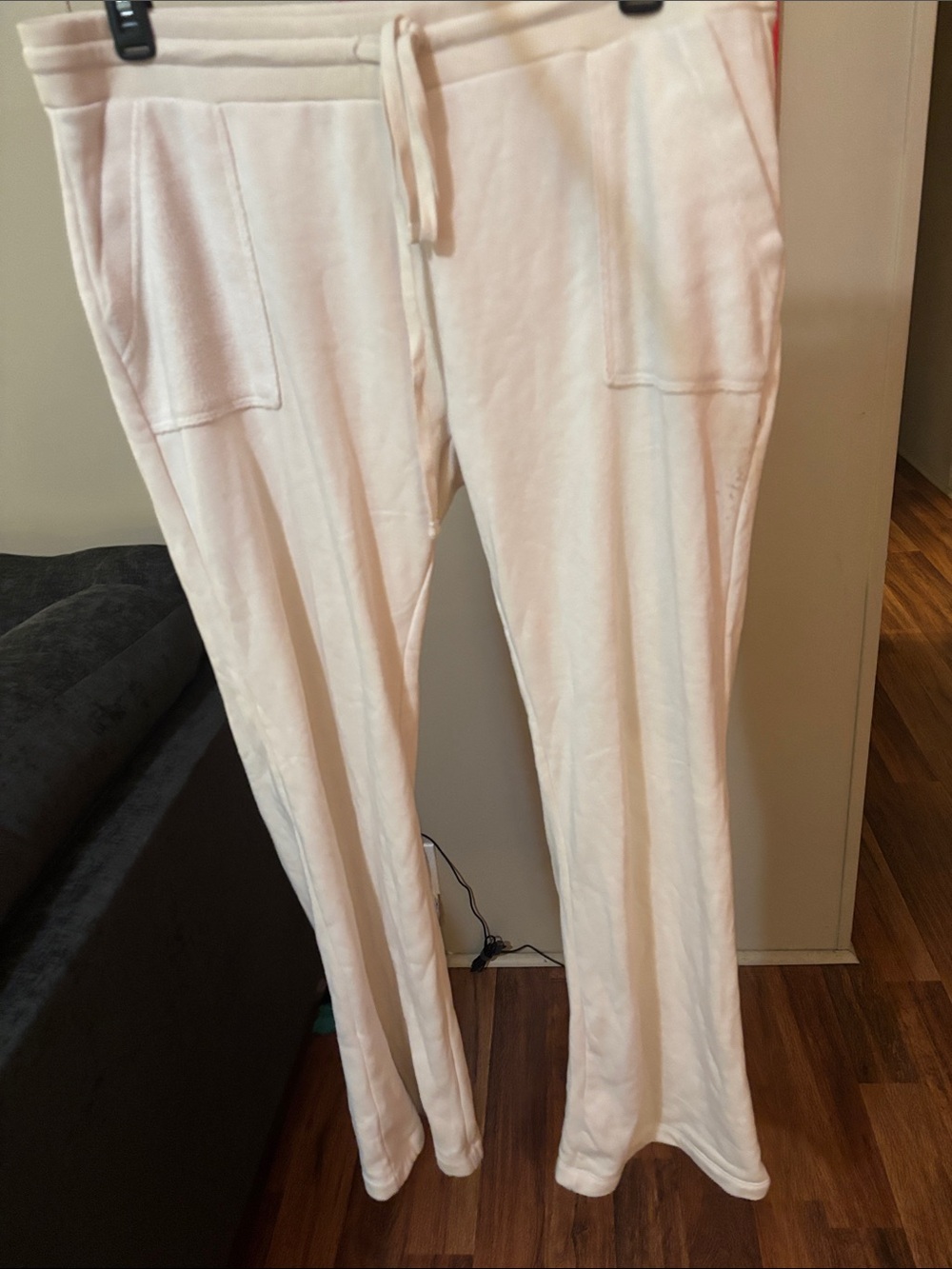 No Boundaries Cream Drawstring Lounge Pants